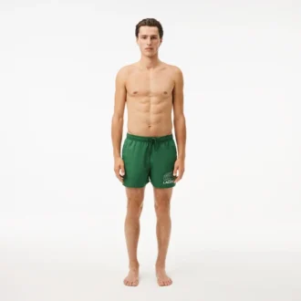 Herren-Retroshorts mit Krokodil-Print