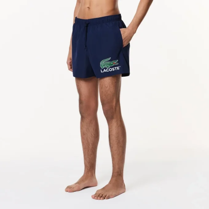Herren-Retroshorts mit Krokodil-Print