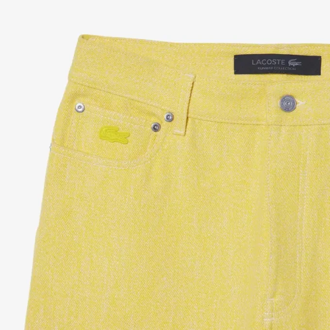 Herren-Runway-Jeans mit weitem Bein