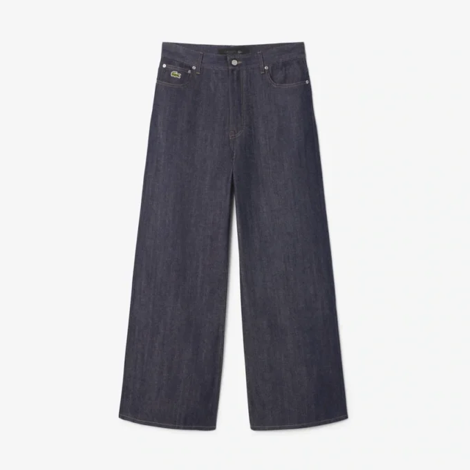 Herren-Runway-Jeans mit weitem Bein und Webkante