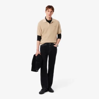 Herren Slim Fit L.12.12 Langarm-Poloshirt