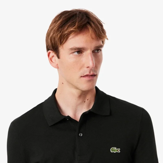 Herren Slim Fit L.12.12 Langarm-Poloshirt