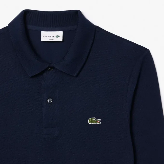 Herren Slim Fit L.12.12 Langarm-Poloshirt