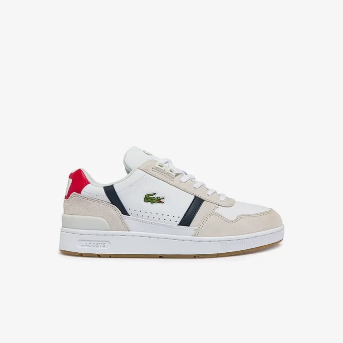 Herren-Sneaker aus Leder mit T-Clip