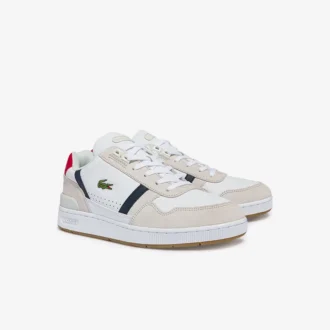Herren-Sneaker aus Leder mit T-Clip