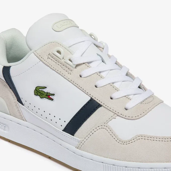 Herren-Sneaker aus Leder mit T-Clip