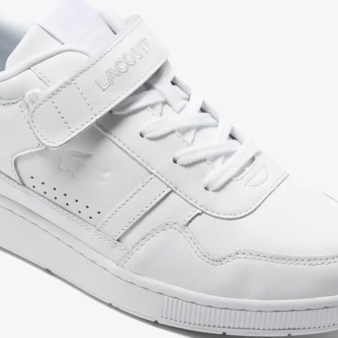 Herren-Sneaker aus Leder mit T-Clip-Klettverschluss