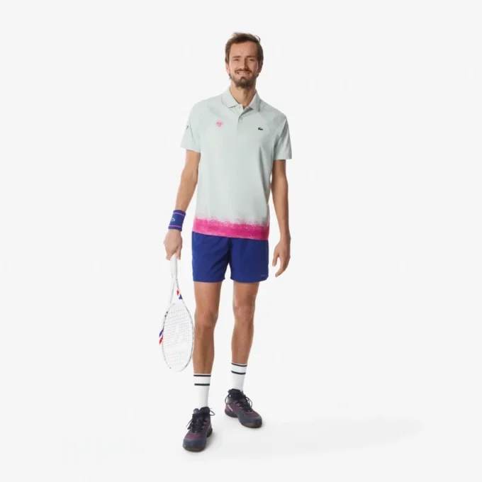 Herren-Sport-Poloshirt in Slim Fit, Roland Garros-Edition