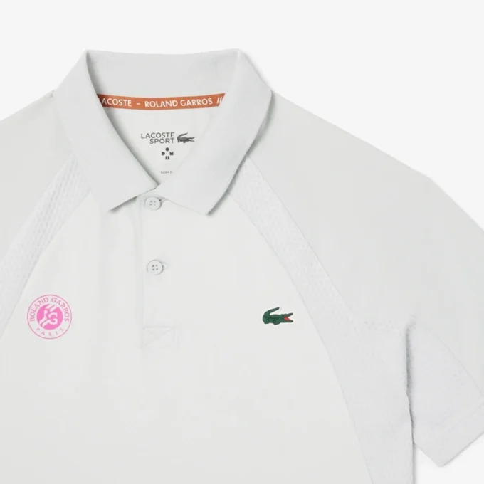 Herren-Sport-Poloshirt in Slim Fit, Roland Garros-Edition