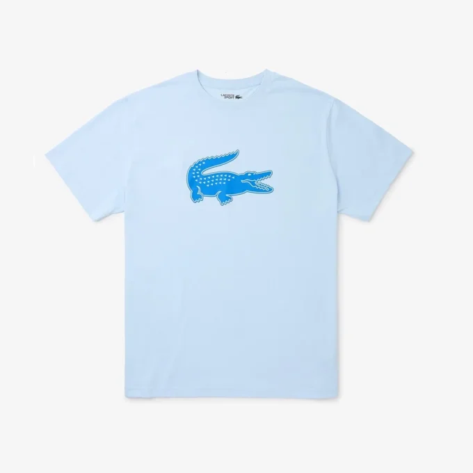 Herren-Sport-T-Shirt in großer Passform mit atmungsaktivem Logo