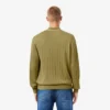 Herren-Strickjacke aus fließendem Rippstrick