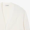 Herren-Strickjacke aus fließendem Rippstrick