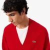 Herren-Strickjacke aus Wolle in Relaxed Fit