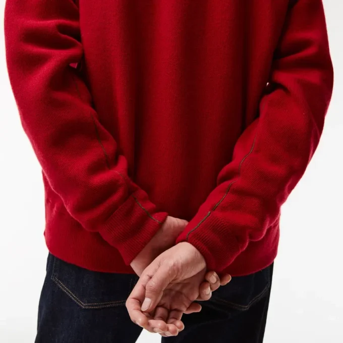 Herren-Strickjacke aus Wolle in Relaxed Fit