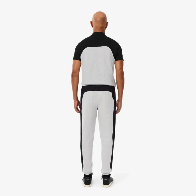 Herren-Sweathose mit konischem Schnitt und Farbblock-Design