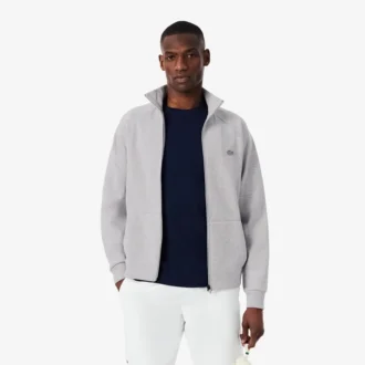 Herren-Sweatshirt aus doppelseitigem Jersey mit Reißverschluss