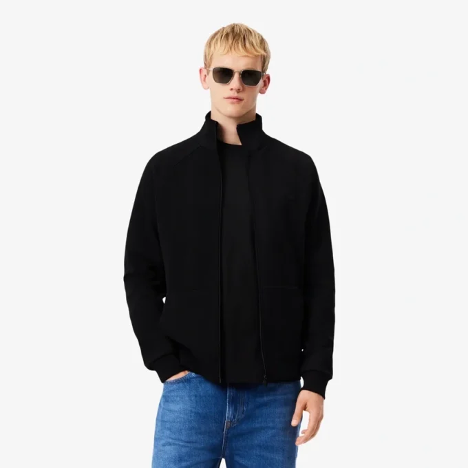 Herren-Sweatshirt aus doppelseitigem Jersey mit Reißverschluss