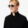 Herren-Sweatshirt aus doppelseitigem Jersey mit Reißverschluss