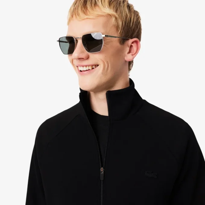 Herren-Sweatshirt aus doppelseitigem Jersey mit Reißverschluss