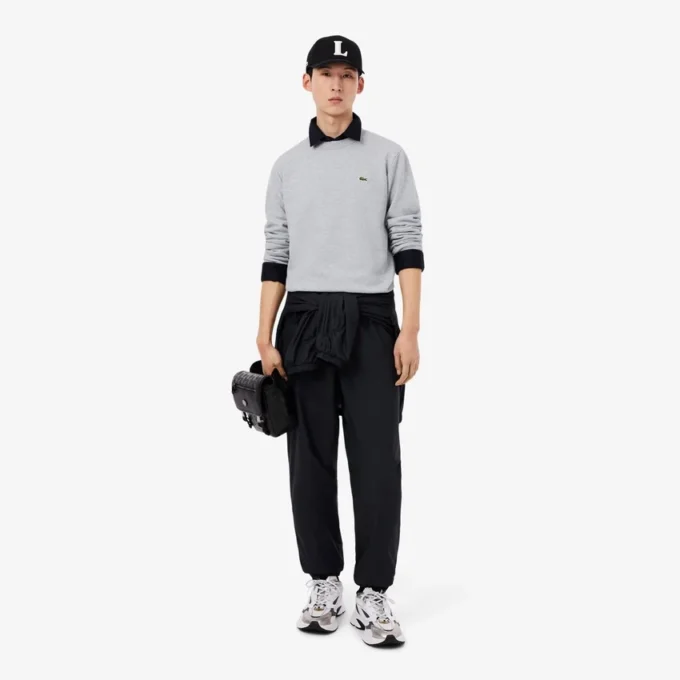 Herren-Sweatshirt aus Fleece in klassischer Passform