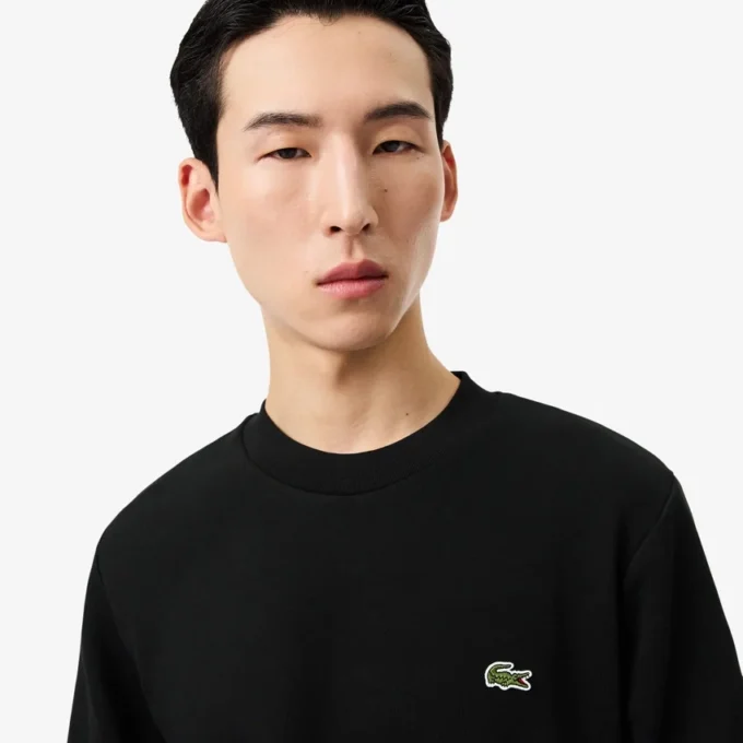 Herren-Sweatshirt aus Fleece in klassischer Passform