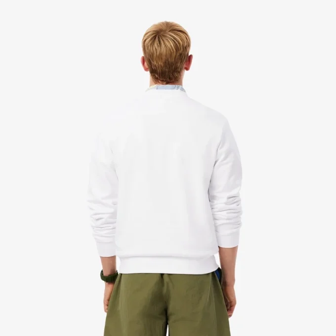 Herren-Sweatshirt aus Fleece in klassischer Passform