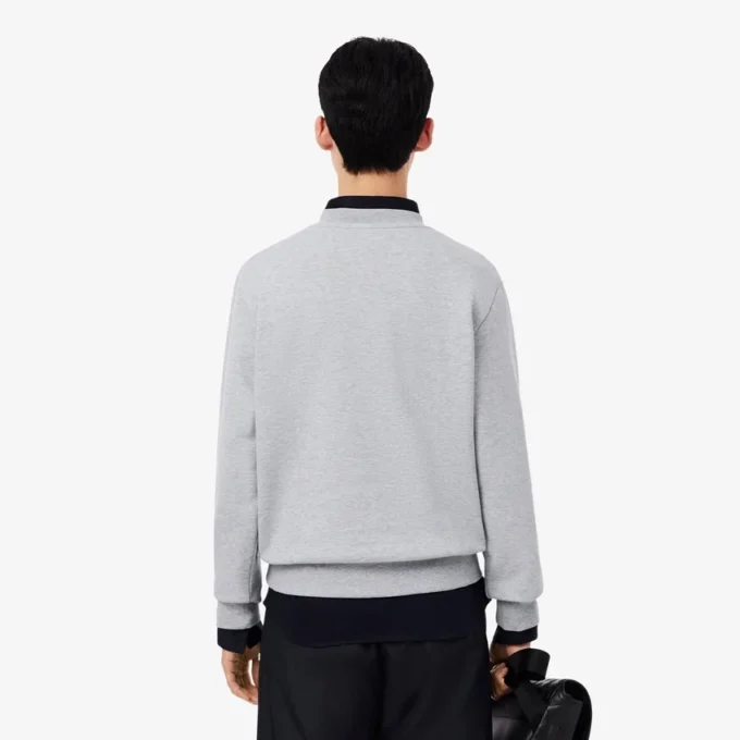 Herren-Sweatshirt aus Fleece in klassischer Passform