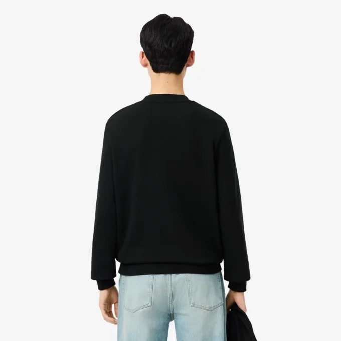 Herren-Sweatshirt aus Fleece in klassischer Passform