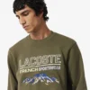 Herren-Sweatshirt aus Fleece mit gesticktem Motiv