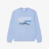 Herren-Sweatshirt aus Fleece mit gesticktem Motiv