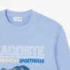 Herren-Sweatshirt aus Fleece mit gesticktem Motiv
