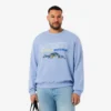 Herren-Sweatshirt aus Fleece mit gesticktem Motiv
