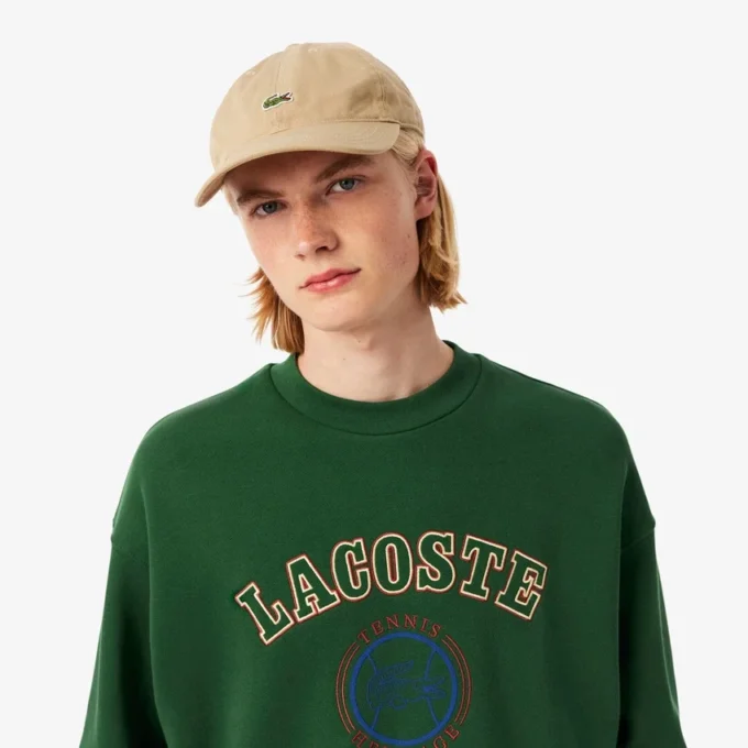 Herren-Sweatshirt aus Fleece mit Heritage-Stickerei