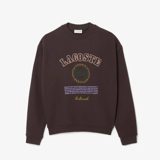 Herren-Sweatshirt aus Fleece mit Heritage-Stickerei