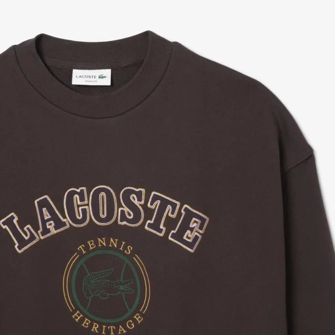 Herren-Sweatshirt aus Fleece mit Heritage-Stickerei