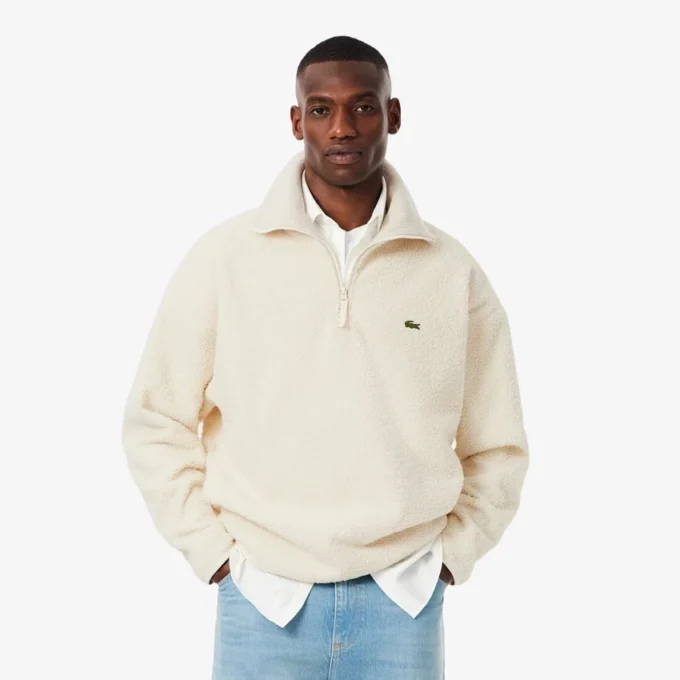 Herren-Sweatshirt aus Polarfleece mit Reißverschluss
