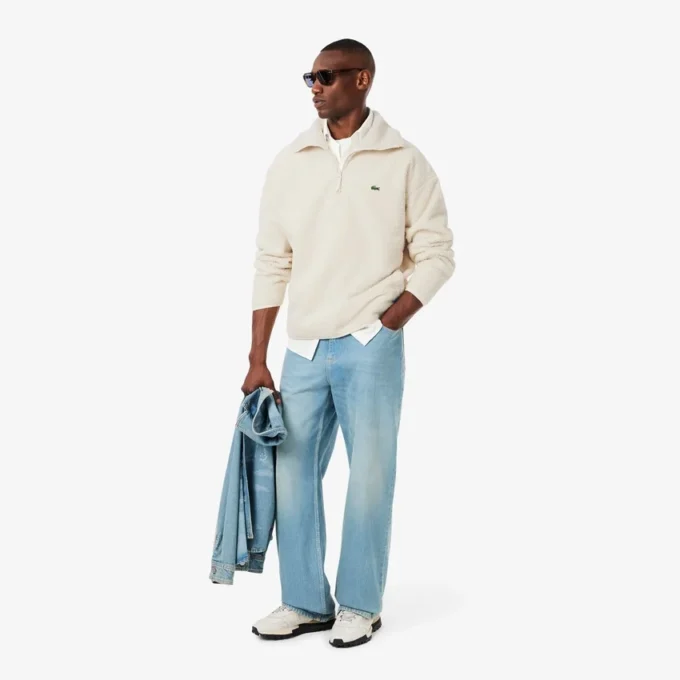 Herren-Sweatshirt aus Polarfleece mit Reißverschluss