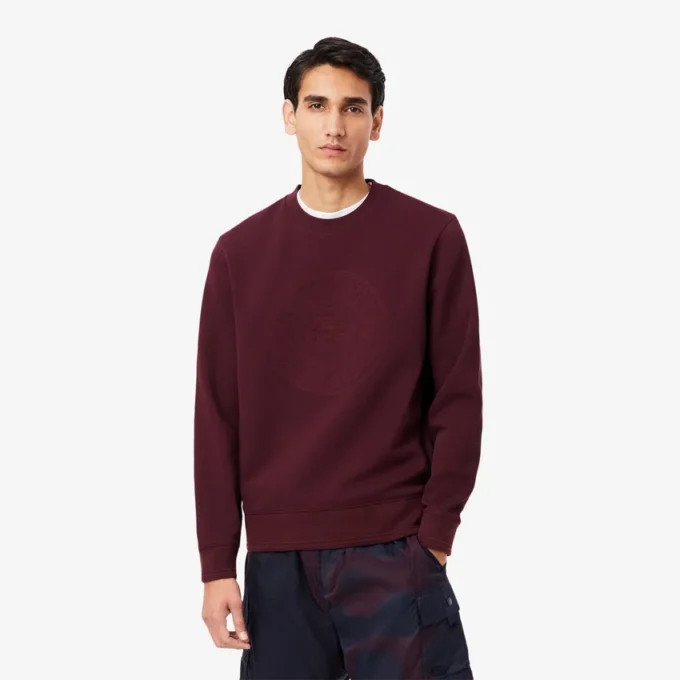 Herren-Sweatshirt mit geprägtem Logo