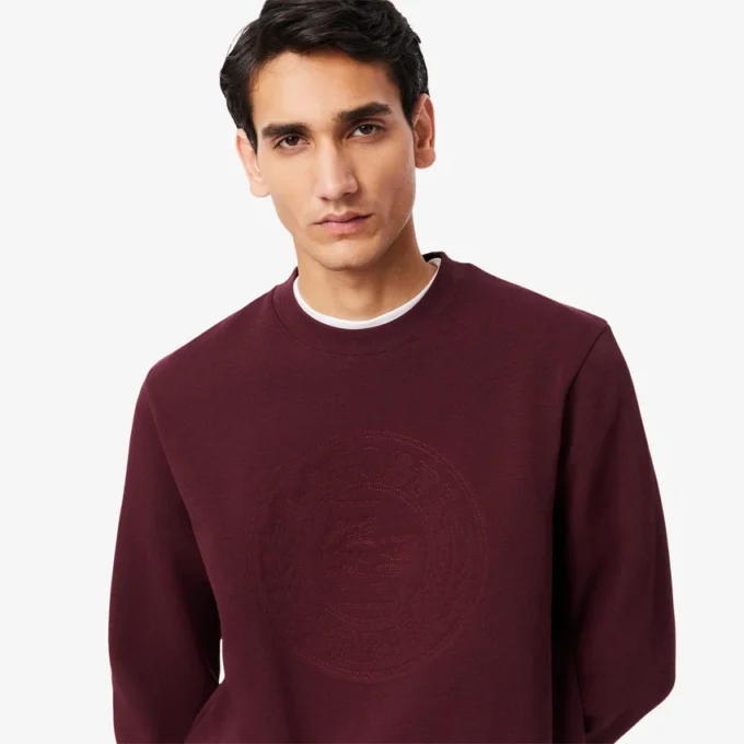 Herren-Sweatshirt mit geprägtem Logo