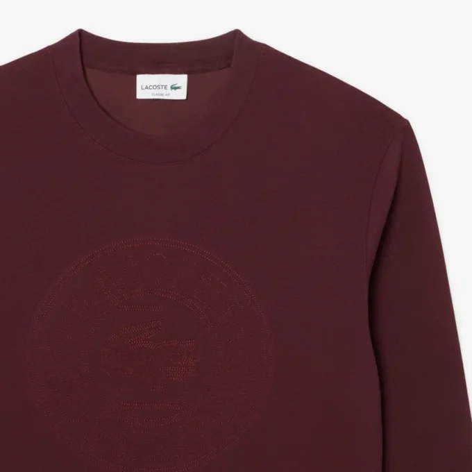 Herren-Sweatshirt mit geprägtem Logo