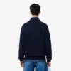 Herren-Sweatshirt mit geripptem Baumwollkragen