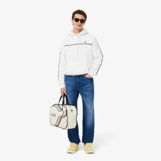 Herren-Sweatshirt mit Logo-Streifen in klassischer Passform