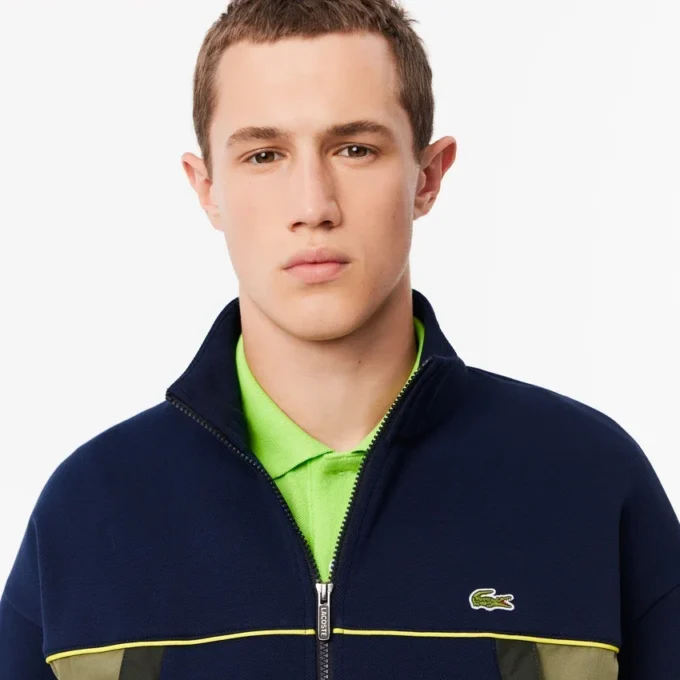 Herren-Sweatshirt mit Reißverschluss und lockerer Passform