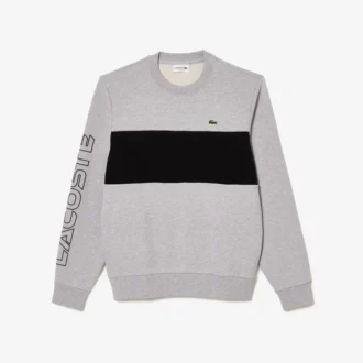 Herren-Sweatshirt mit Rundhalsausschnitt und Farbblock-Design