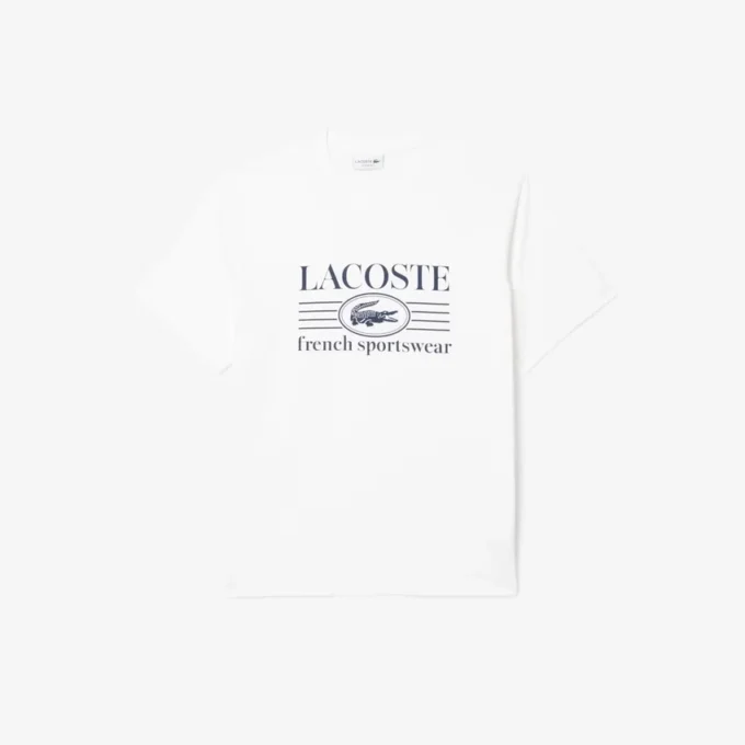 Herren-T-Shirt aus Baumwolle mit Print in klassischer Passform
