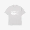 Herren-T-Shirt aus Baumwolle mit Print in klassischer Passform
