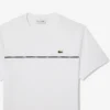 Herren-T-Shirt aus Baumwolljersey mit Logo-Einfassung