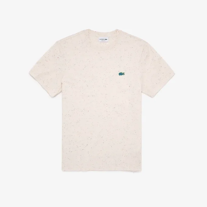 Herren-T-Shirt aus Baumwolljersey mit Sprenkeldruck in Regular Fit