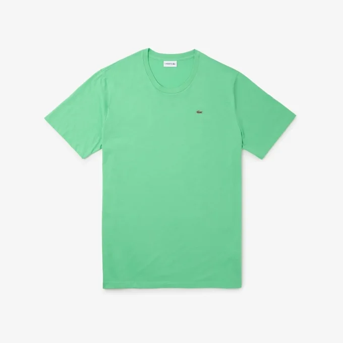 Herren-T-Shirt aus Pima-Baumwolljersey in langer Passform