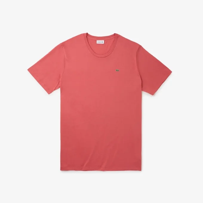 Herren-T-Shirt aus Pima-Baumwolljersey in langer Passform